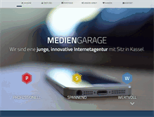 Tablet Screenshot of mediengarage.de